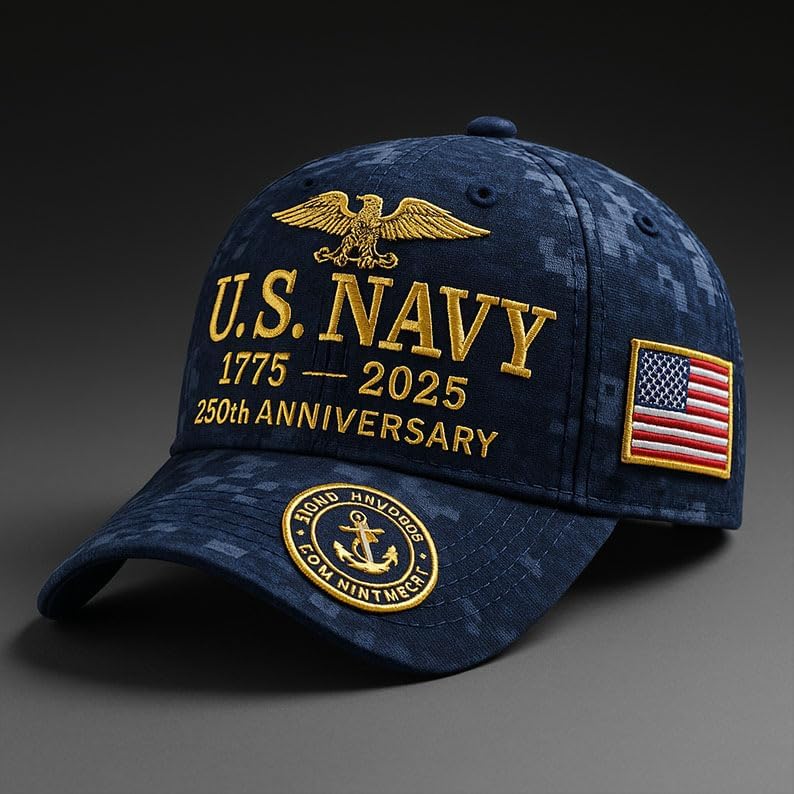 Marine Corps 250th Anniversary Baseball Cap for Men,250th Anniversary Tribute Hat Adjustable Marine Veteran Hat Gifts - Image 2