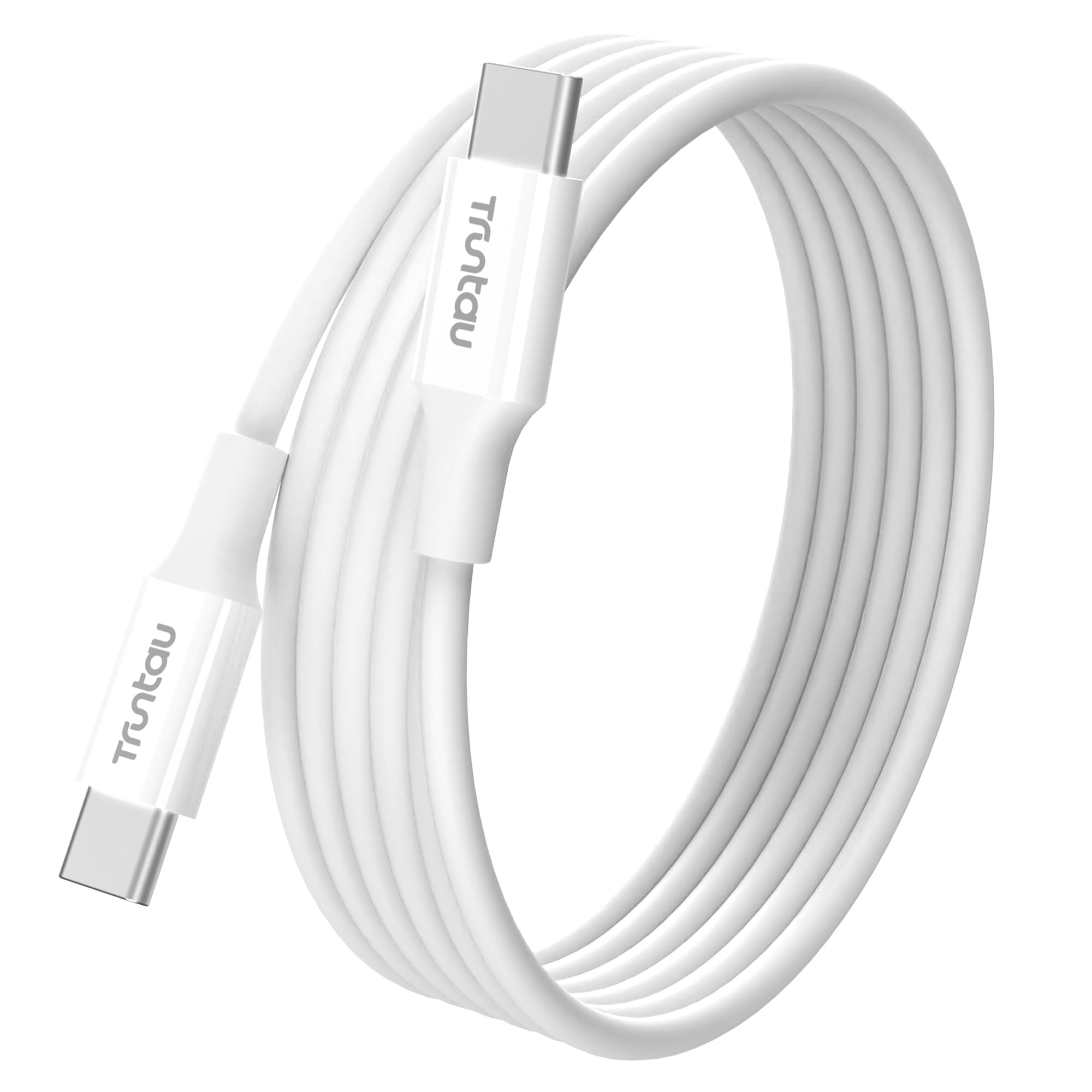 Truntau 3FT USB C to USB C Compatible Fast Charging and Data Transfer Cable for iPhone 17,17Pro,16e,16Plus,15 Pro,AirPods 4 Pro 3,MacBook Air,Car