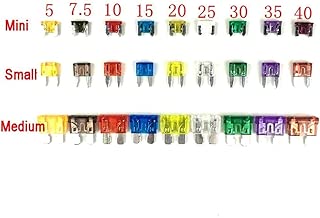 KANGQP 270 PCS Car Fuse Mini Small Medium Size Blade Fuse Assortment Auto Car Truck Motorcycle SUV Replacement Fuses - 5A 7.5A 10A 15A 20A 25A 30A 35A 40A - coolthings.us