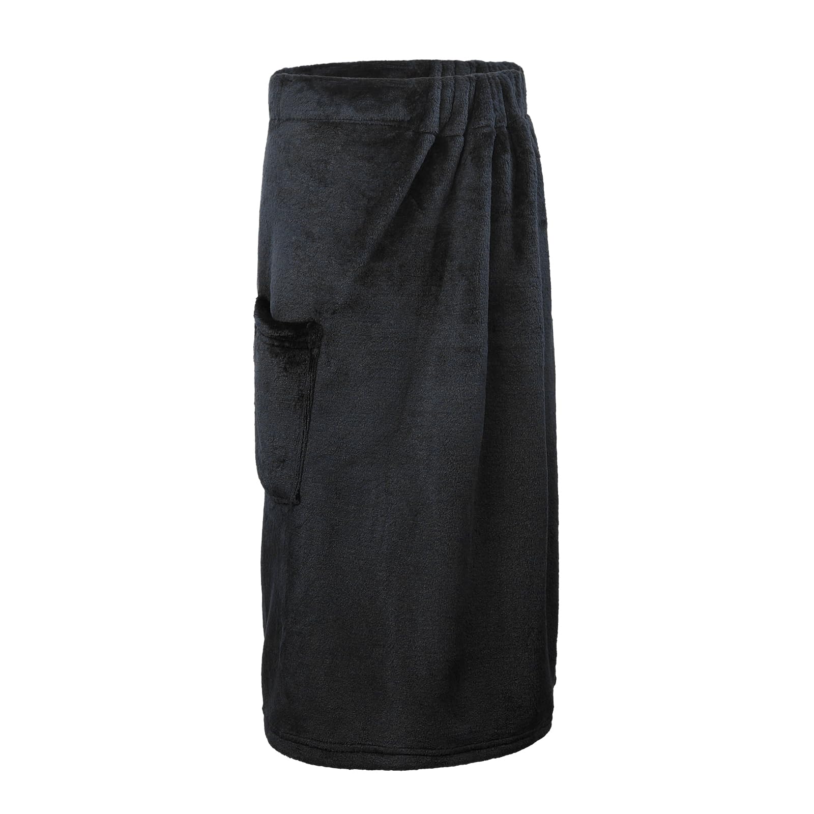Men's Wearable Bath Towel Quick Dry Microfiber Bath Body Wrap with Pocket Soft Adjustable Towel Skirt Plain Color Highly Absorbent Beach Towel Pool Sauna Spa Bathing Cover Up Bathroom Shower Bathrobe - Image 3