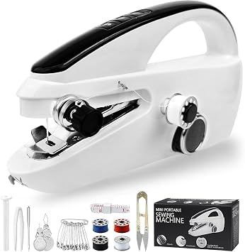 Hand Held Sewing Machines For Beginners, Hand Held Sewing Machines For Hemming with Test FabricNot second-hand, Easy To Use Heavy Duty Rechargeable Hand Cordless Sewing Machine For Adults, Women
