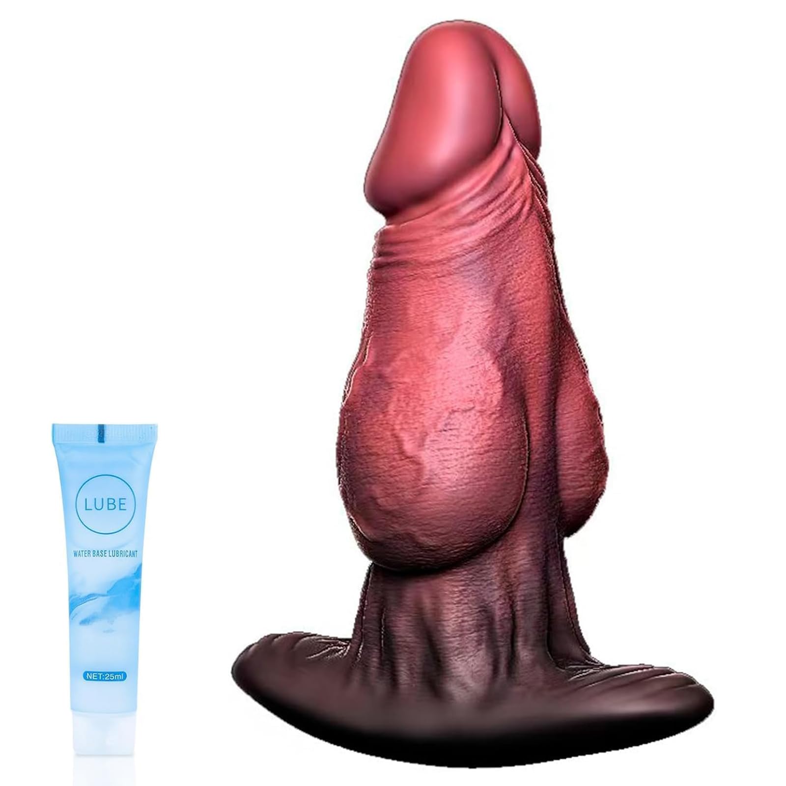 15.5 cm Plug Analesex Sex Toys Plug Dilator Woman Man Dilator Toy Sexytoysys Couple Sex Toys for Women Silicone Butt Plug Anals Large (Rosso)