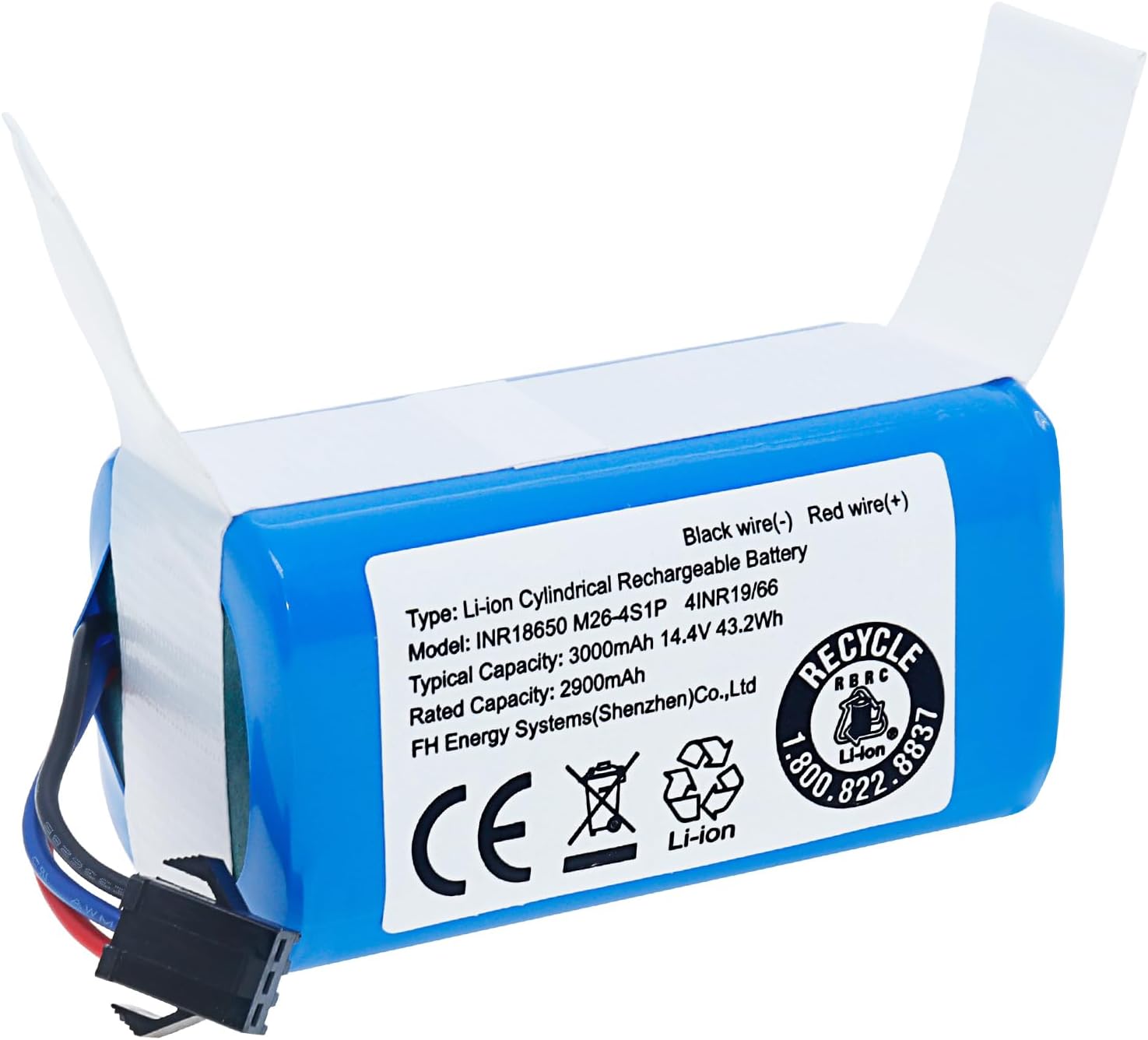 Upgrade Replacement Battery Compatible with AIRROBO P20 Robot Vacuum, for eufy G40 Series,G30 Series,RoboVac 11,11S, 11S Plus, 11S MAX,12,15C MAX,15C,G10 Hybrid, G20,G35,G35+ Accessory 3000mAh