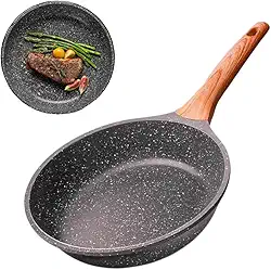 Frigideira Antiaderente 24cm Revestimento Cerâmico – Não Gruda, Frita sem Óleo, Compatível com Fogão a Gás, Indução, Elétrico e Cooktop
