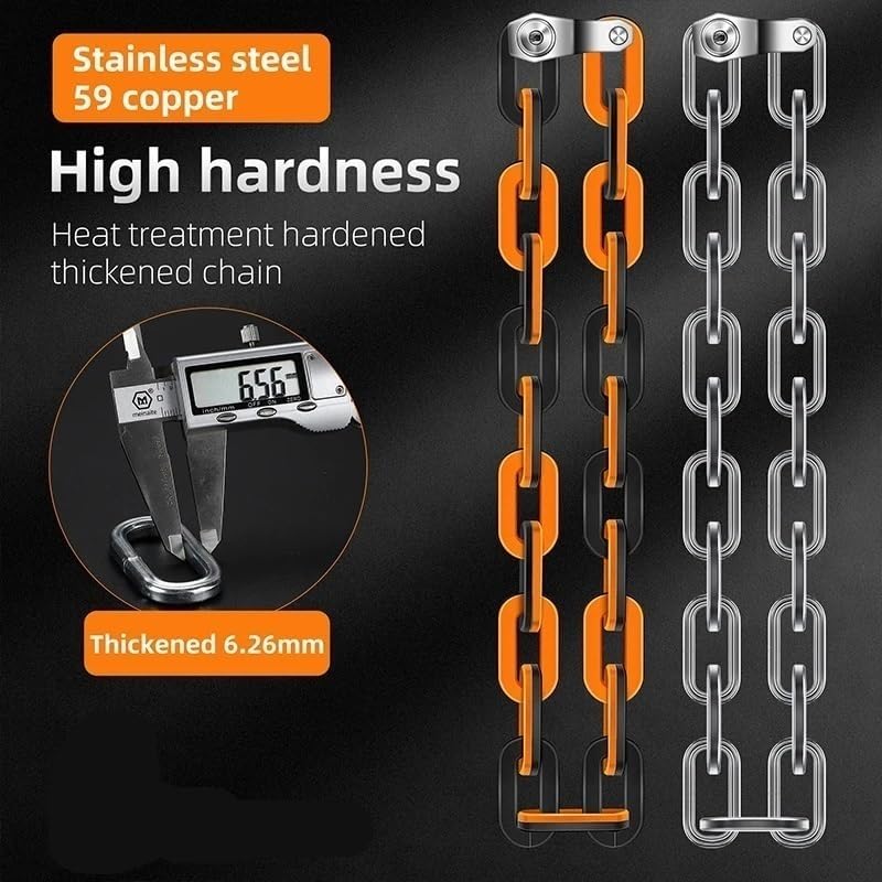 ,Bike Locks Heavy Duty/Bicycle Chain/Cycling Lock,Codes for Bike Cycle, Moto, Door, Gate Fence(Green) (Green)