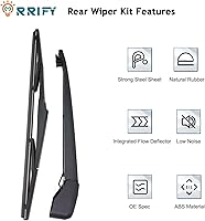 Vista 5 de Juego de brazos de limpiaparabrisas trasero para Mazda CX-5 2013-2023 Brazo de limpiaparabrisas trasero y limpiaparabrisas con conjunto de cubierta