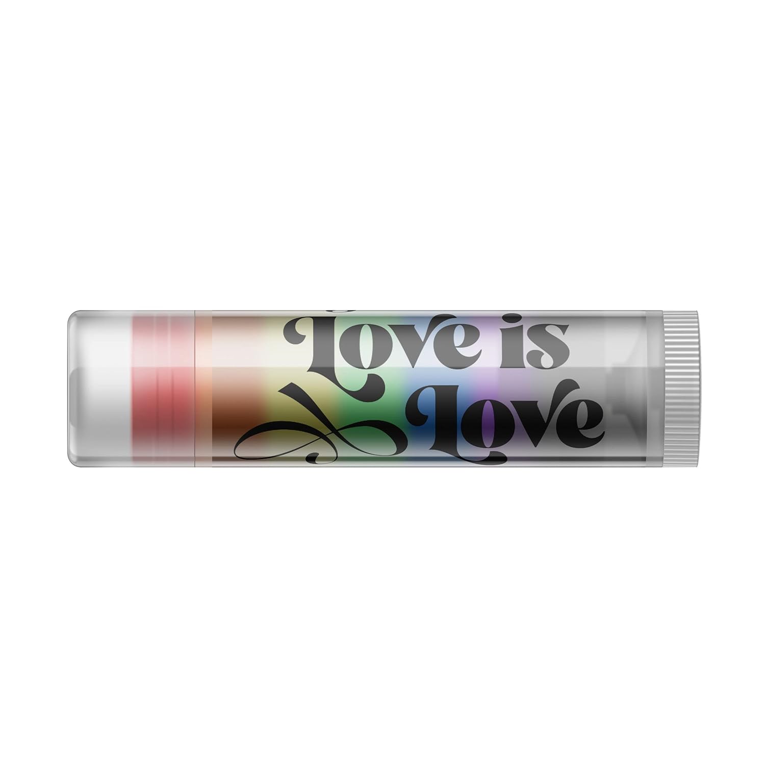 JUMBO Lip Balm - Love is Love Pride - Layered Rainbow - Summer Sunrise Flavor - Orange, Mango and Pineapple