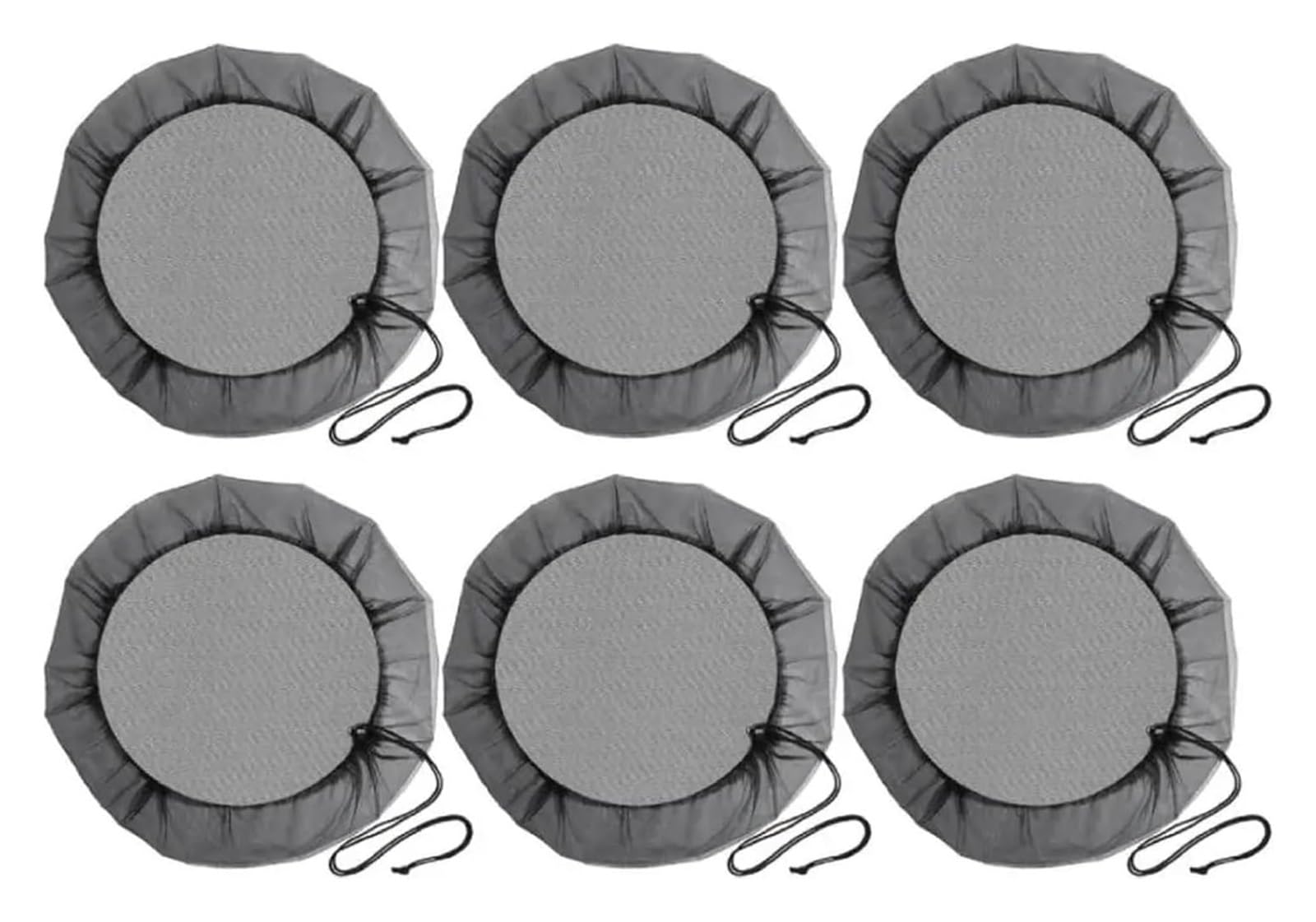 Cubierta para cisternas de Agua de Exterior, Cubierta de Red Barril Lluvia Malla poliéster Ajustable con Filtro cordón, 60-120 cm | 6pcs,120CM
