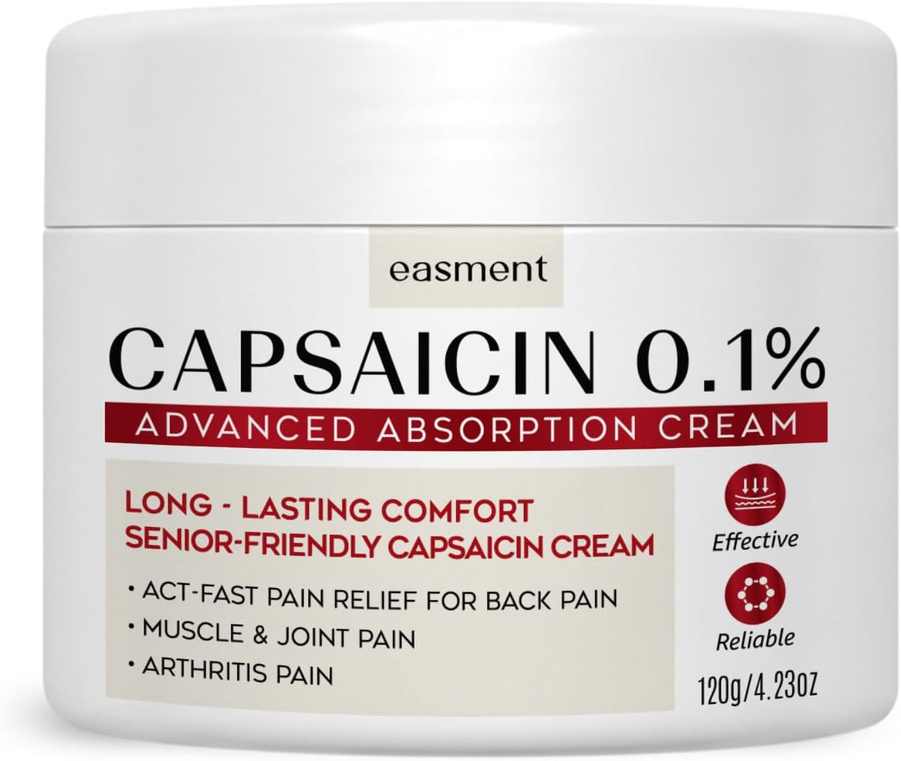 Easment Capsaicin 0.1% Advanced Absorption Cream