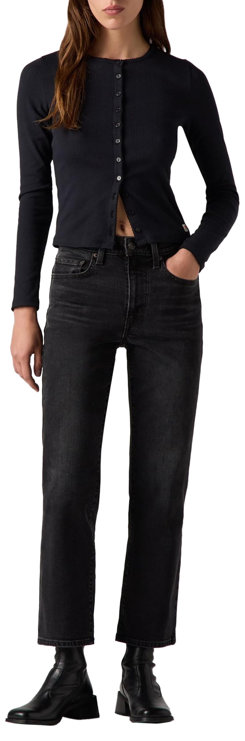 Levi's Damen Jeans 725 Authentic Kick Bootcut Ankle