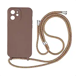 Case Capa Capinha Facility Com Cordão Alça Para iPhone 11 (Marrom)
