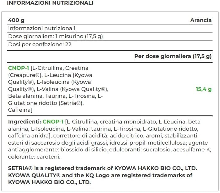 Yamamotò Kamikaze 400 gr - kyowa quality - preworkout pre allenamento concentrato con tecnologia CNOP -1™