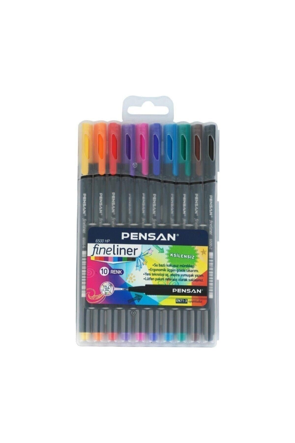 Pensan 6500 Fineliner 10Lu Plastik Kutulu - PE6500HPFL10