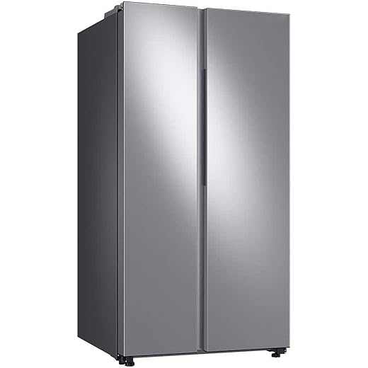 28 Cu. Ft. Smart Side-by-Side Refrigerator, Fingerprint Resistant Stainless Steel, WiFi Connectivity, All-Around Multi-Vent Cooling, Flat Panel Doors with Recessed Handles RS28A500ASR/AA