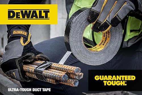 Miniatura 3 de DEWALT Cinta adhesiva negra ultra resistente rollo individual 188 pulgadas x 30 yardas