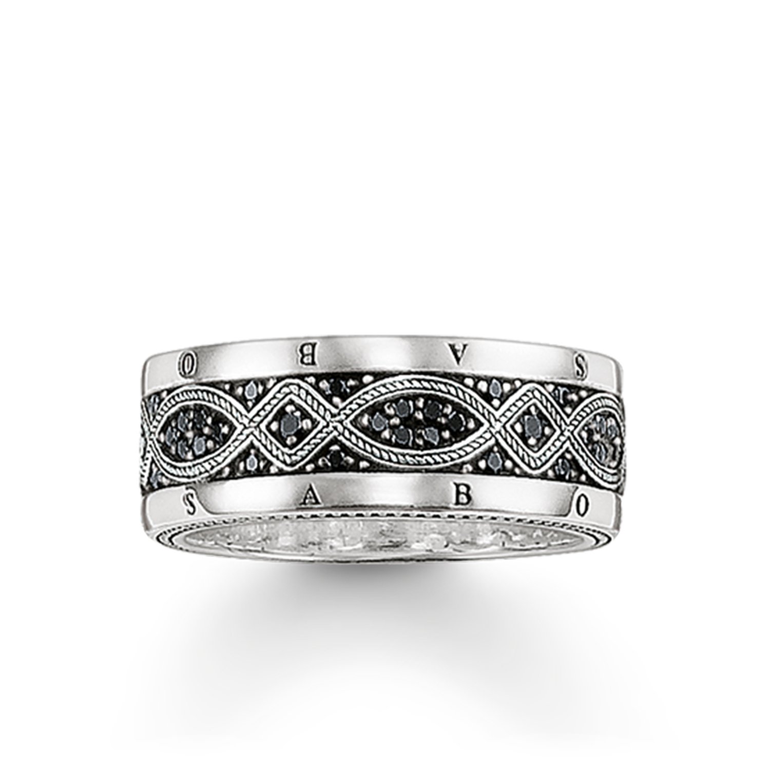 THOMAS SABO TR2006-051-11 Sterling Silver and Cubic Zirconia Ring Size 66