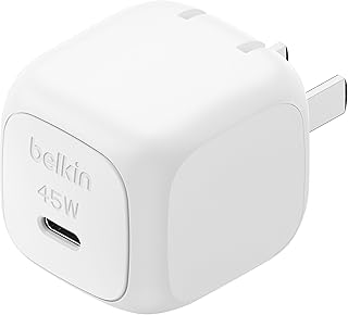 Belkin Cubic Charger 45W 充電器 USB-C PD3.1 iPhone 16 充電器 高速充電対応 PPS対応 iPad/iPhone/Androidスマホ・タブレット各種対応 旅行や出張に最適 折り畳みプラグ PSE技...
