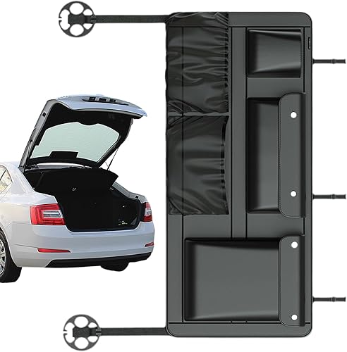 Car Trunk Storage Large Capacity Car Organization Vehicle Cargo Holder Seat Storage Bag - for Grocery Cargo Gear Tool Travel Camping Shopping Long