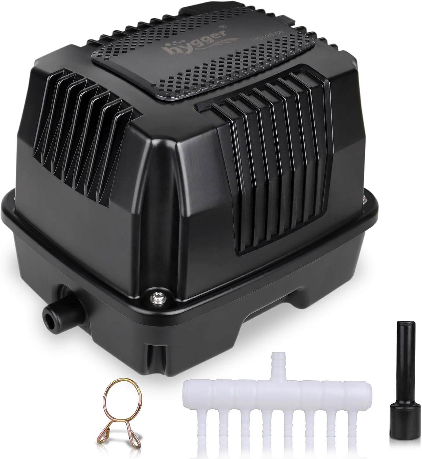 hygger Pond Aerator Pond Air Pump Linear Air Pump Powerful Quiet Commercial Tank Air Pump Pond Pump for Koi Pond Aeration Waste Treatment Septic Fish Farm Hydroponic Aquariums Seafood Restaurant