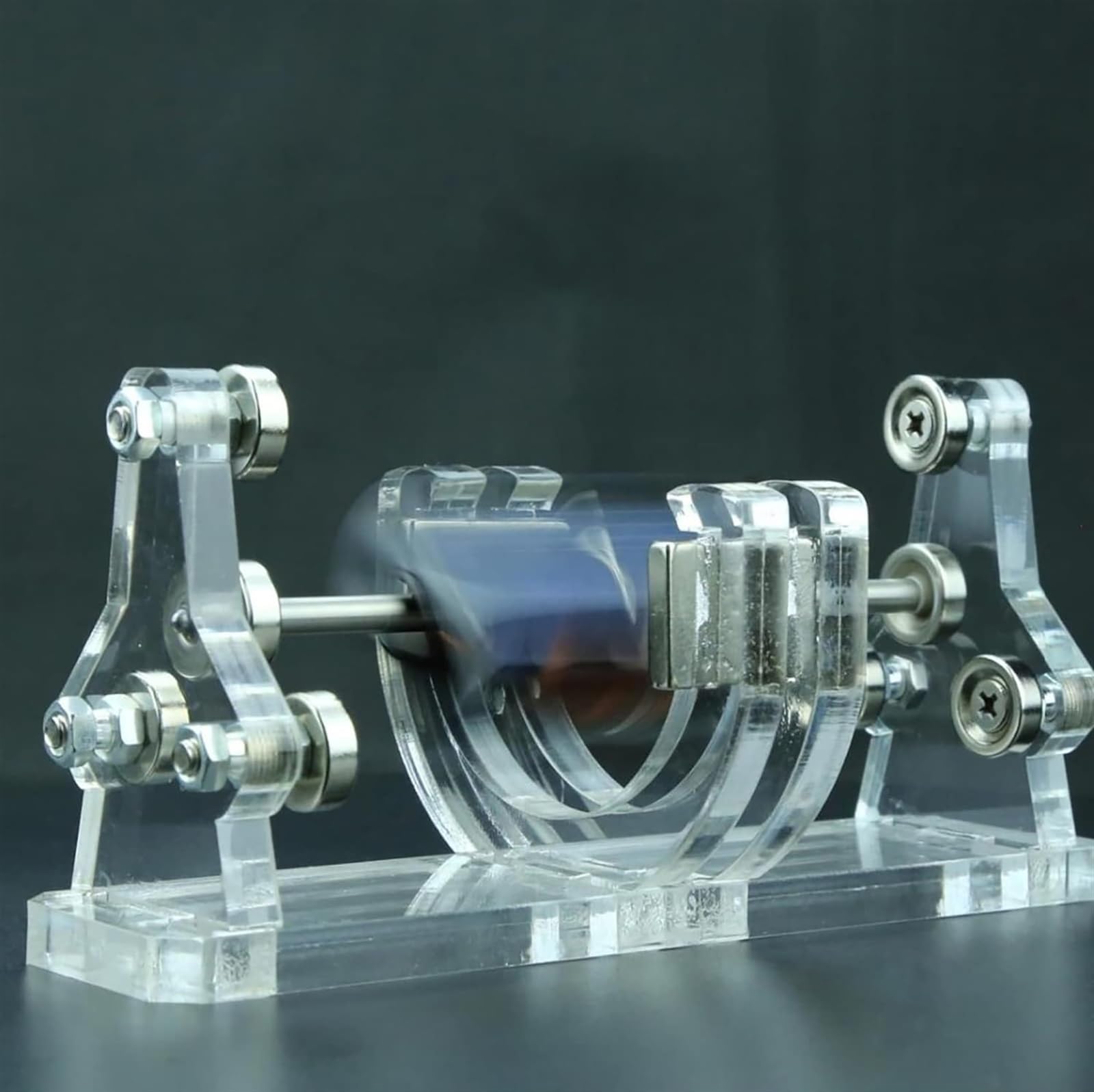 Modelo De Motor Solar De Levitación Magnética para Armar, Acrílico, Alimentado por Luz.