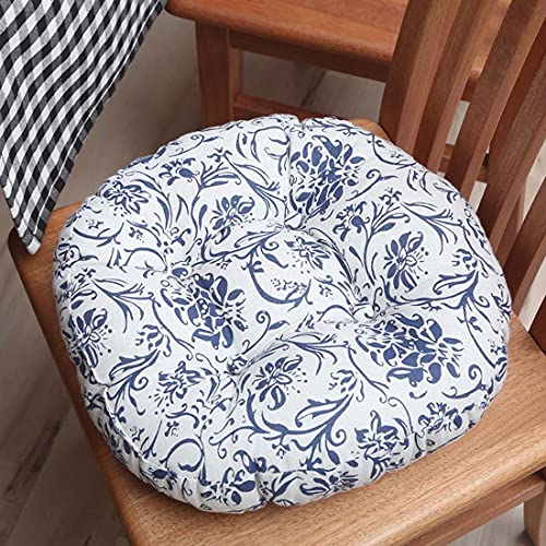 jHuanic Cojín para silla de comedor, 4045/50 cm, redondo lavable, cojín grueso para silla para jardín, oficina, cocina, sala de estar (50 x 50 cm) Cover
