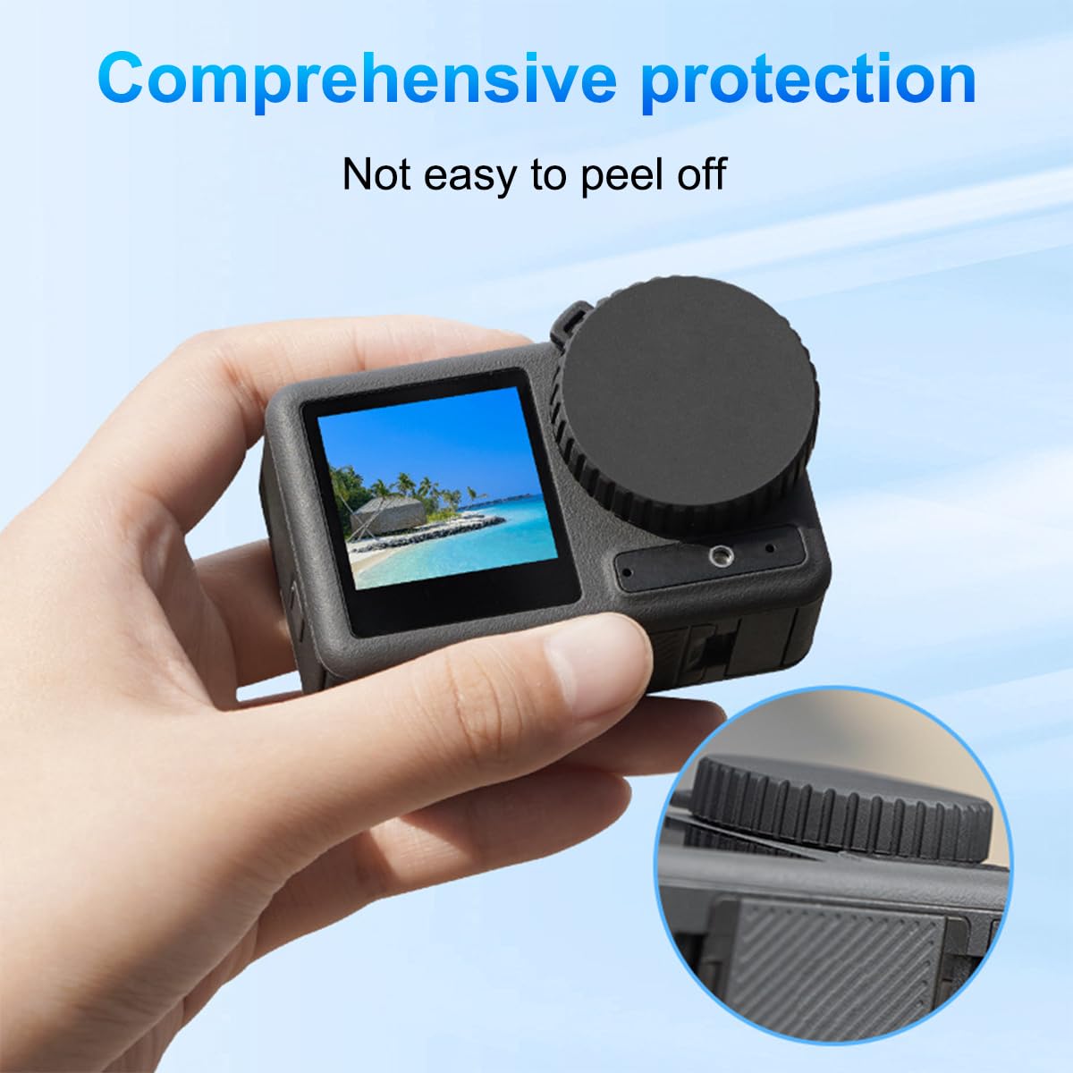 Protection écran Caméra Kit Protection Écran DJI Osmo Action 5 Pro - 2 Verres Trempés + 2 Caches Objectif Silicone - Dureté 9H Anti-Rayures Dji 5 Pro