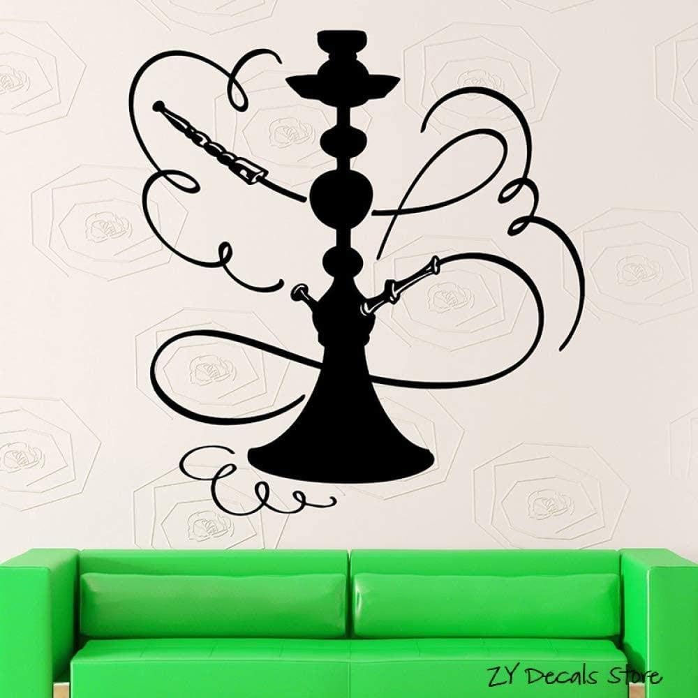 YFKSLAY Vinilo Decorativo cachimba Cultura Oriental Fumar Vinilo Decorativo árabe Vinilo Decorativo 56x59cm