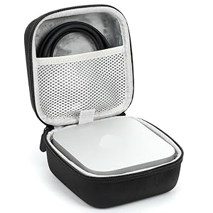 Yuhtech Hartschalenkoffer für 2024 Apple Mac Mini M4, Wasserdicht und Kratzfest, Kompakter Organizer mit Stoßfestem Design für Reise und Büro, Nur Koffer.