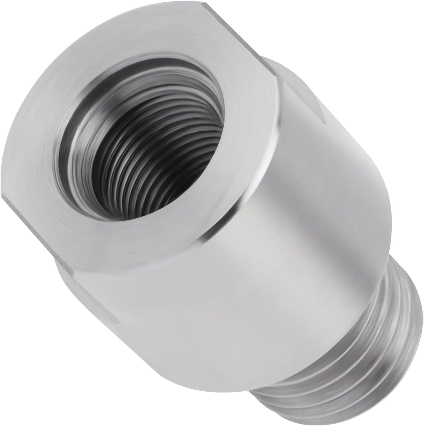 Woodworking Lathe Headstock Spindle Adapter,3/4inch 16TPI to 1inch 8TPI 45 Steel Lathe Spindle Adapter Reduction Sleeve