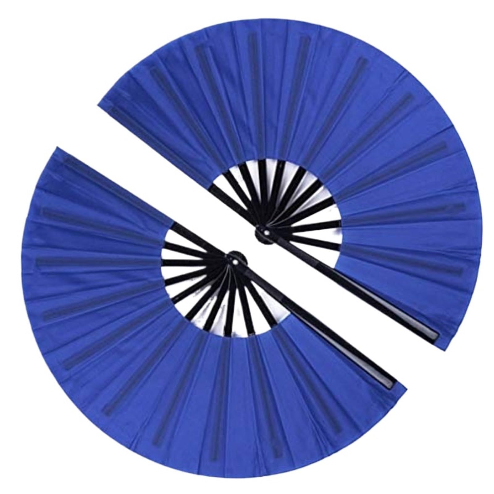 WLIHDB 10Pcs Large Folding Hand Fans Clack Handheld Fan For Party, Glitter Festival Rave For Concert for Summer(Color6)