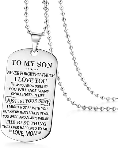 dog tag necklace for son