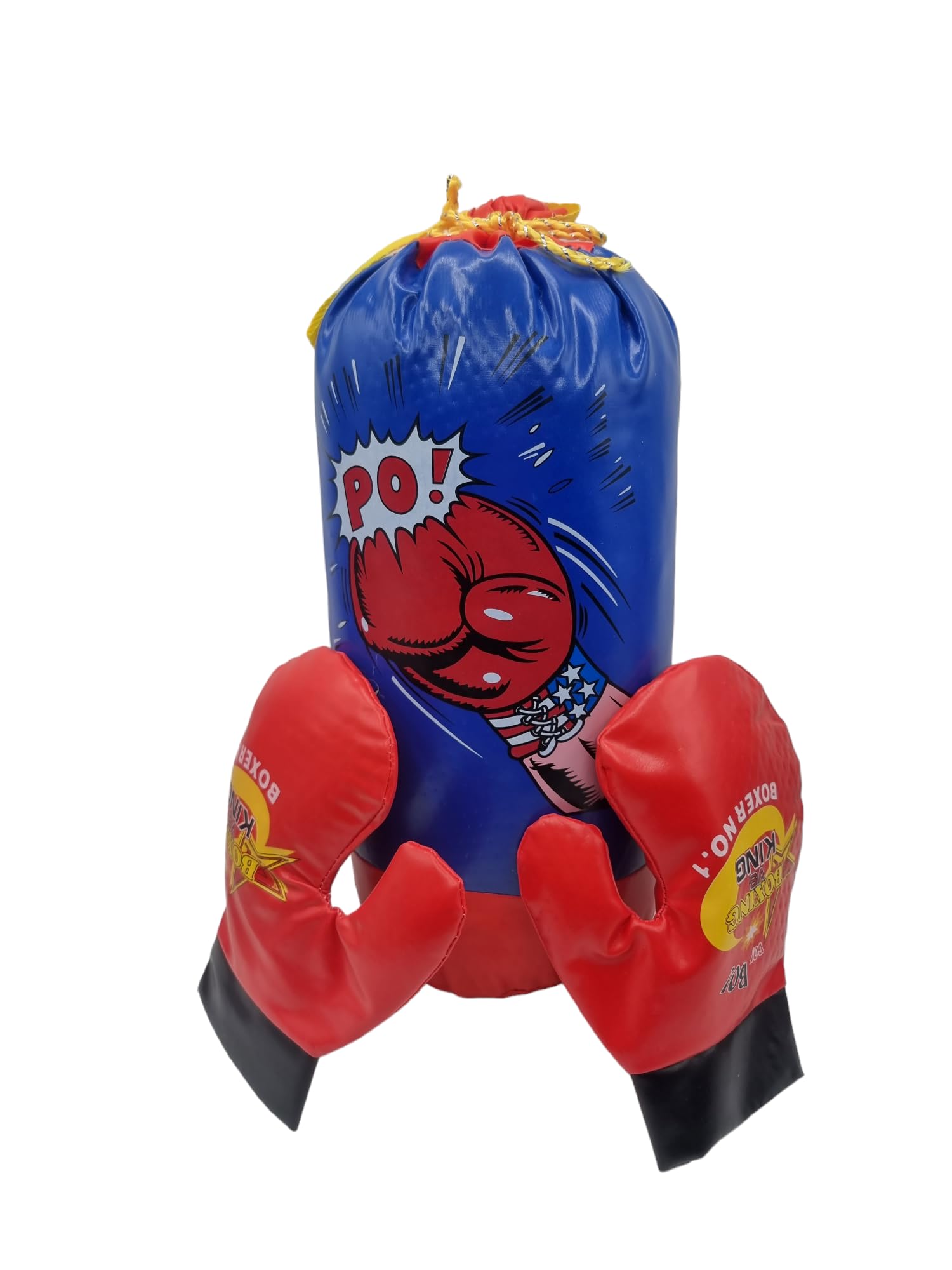 Set Juego de Boxeo con Guantes Y Saco para NIÑOS Mayor DE 3 AÑOS Idea DE Regalo 38CM
