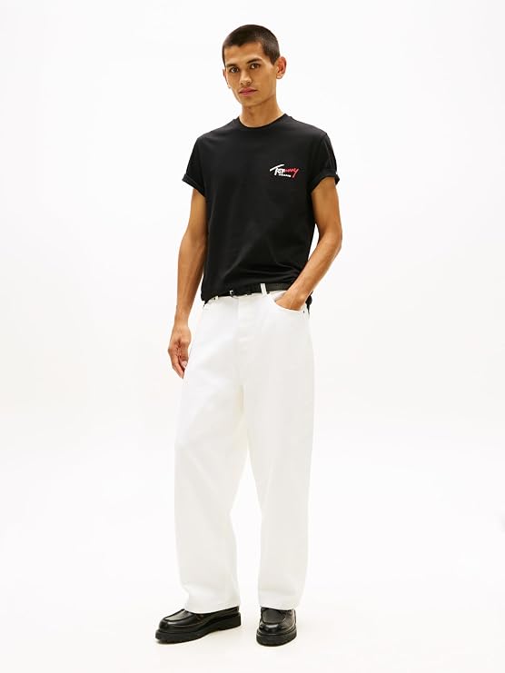 Tommy Jeans TJM SLIM SIGN CHEST SS TEE EXT T-shirt Erkek