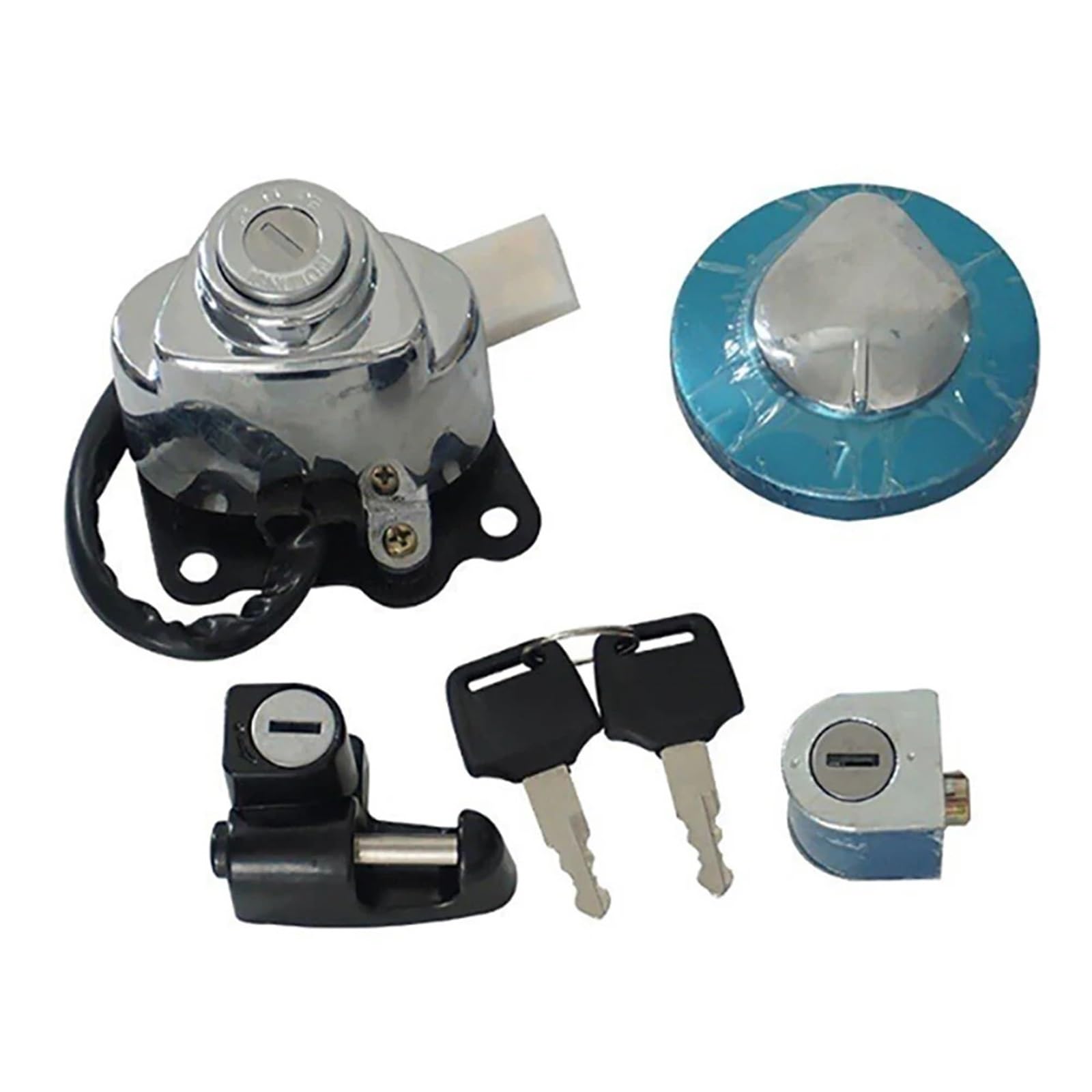 Schlösser & Verriegelungen Passend für Shadow VLX 600 VT600 VT400/750 Steed 400 Motorrad Zündschloss Tankdeckel Abdeckung Lock Key set