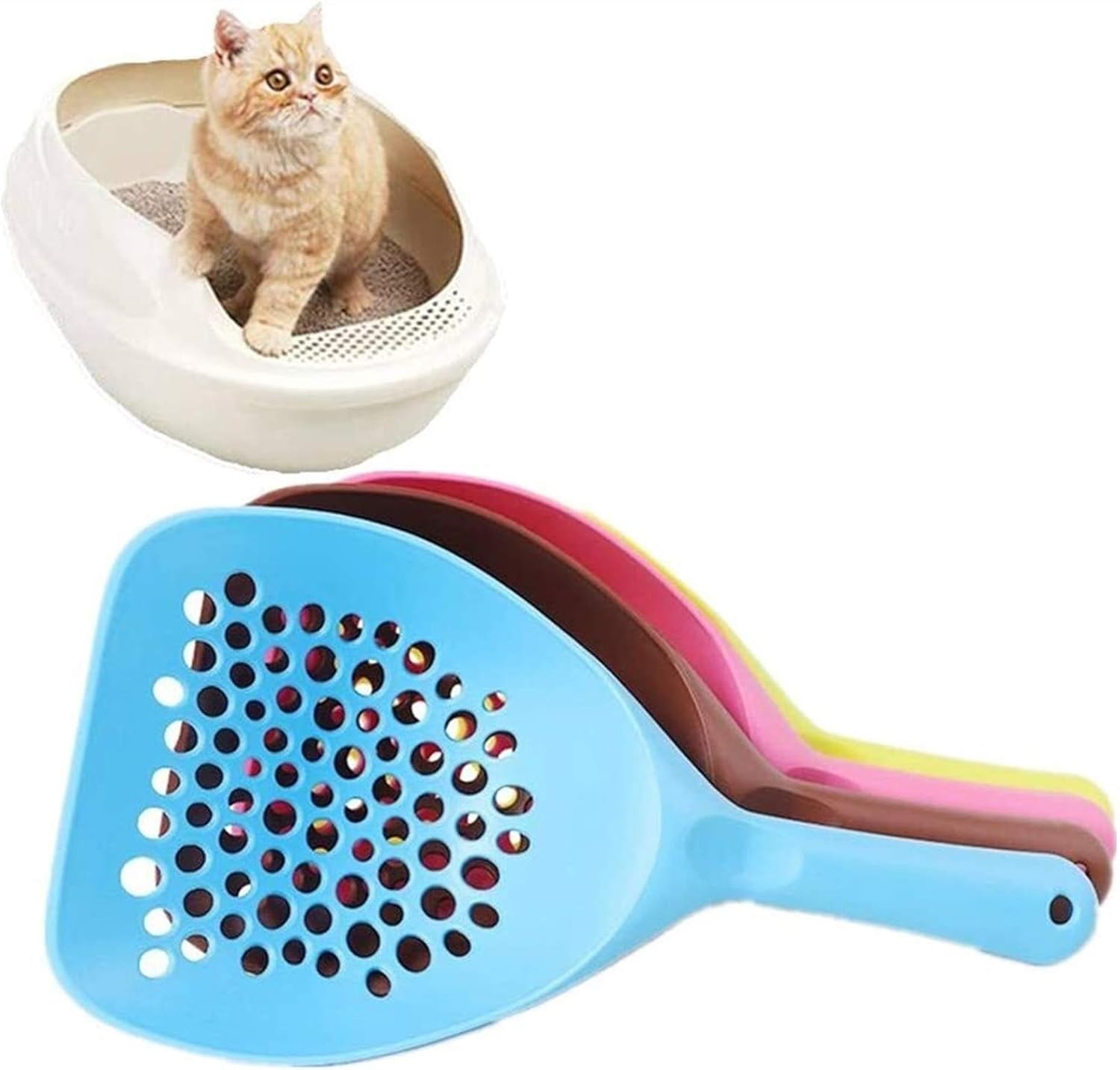 Amazon.co.jp JPSOUP 猫Poop Scoop猫のゴミのスクープ猫のゴミショベル子猫のゴミスクープごみのトレイスクープ