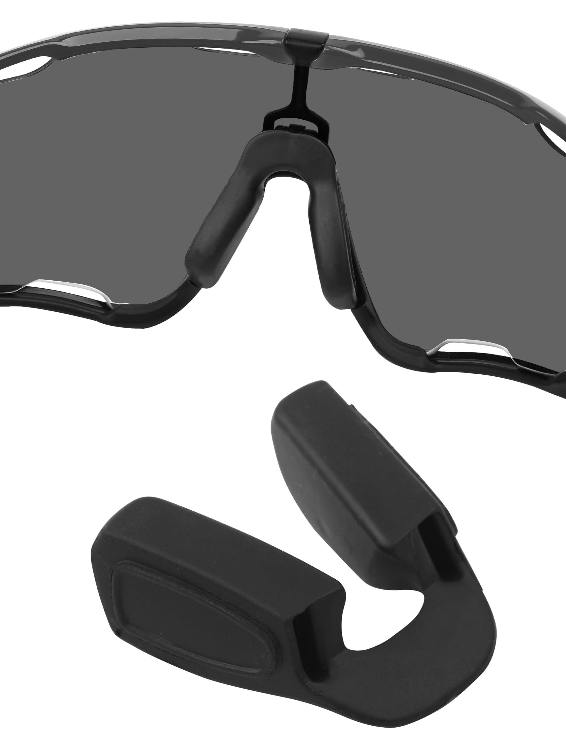 Replacement Nosepieces Nose Pieces for Oakley Jaw-Breaker OO9290/Jaw-Breaker Asian Fit OO9270 Sunglasses - Black — image 1