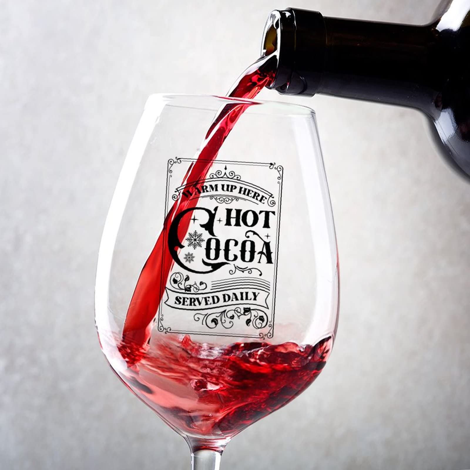 Verre à vin à pied lot de 2 contenance 500 ml pour cadeau petite amie et amies