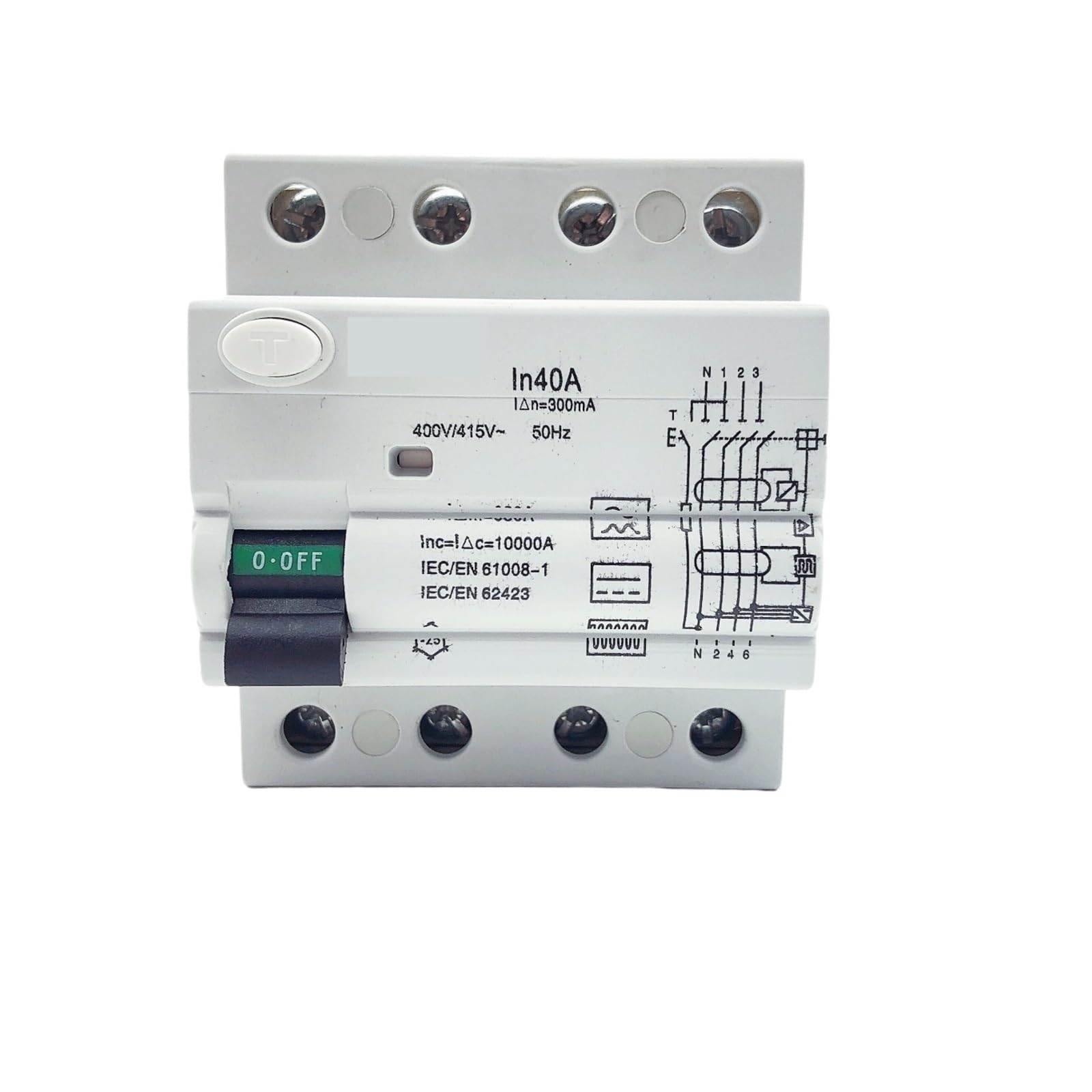 RCCB 2P 63A 30mA disjoncteur différentiel pour protection domestique