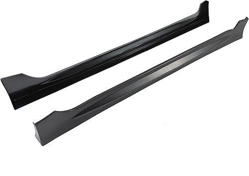 Miniatura 7 de JMTAAT - Extensión de repuesto para faldones laterales compatible con Honda Civic 2006-2011 de 4 puertas, sedán, color negro, parte inferior