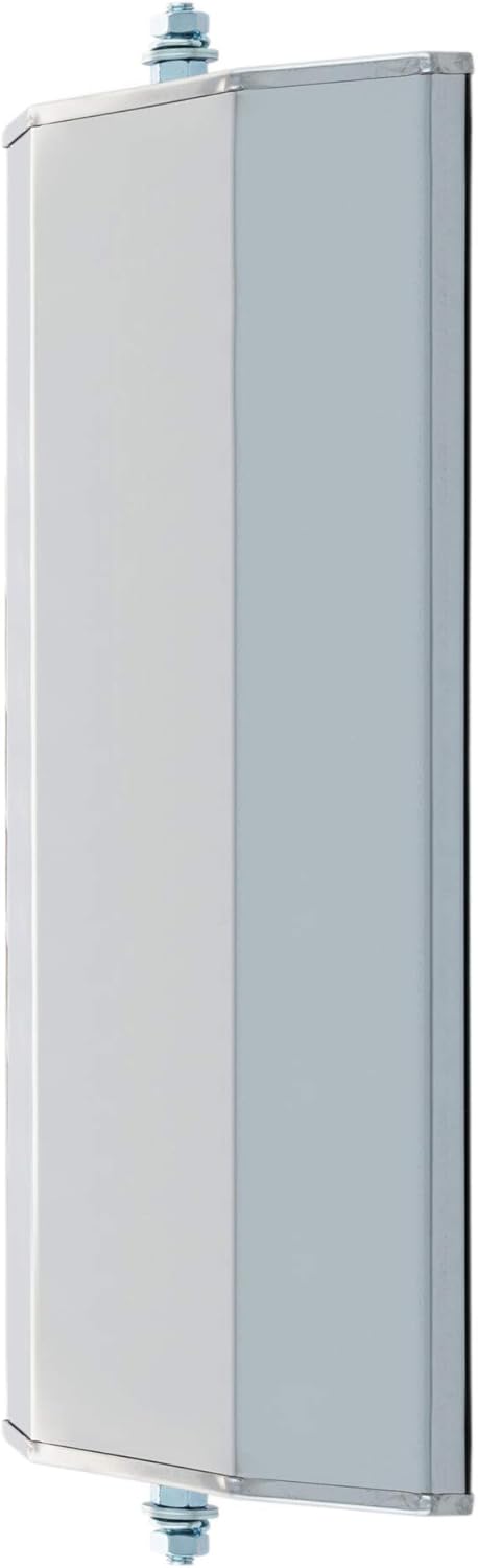 RETRAC 610301 7 x 16-Inch Stainless Steel Angle-Back West Coast Mirror Head, Universal Driver or Passenger Side