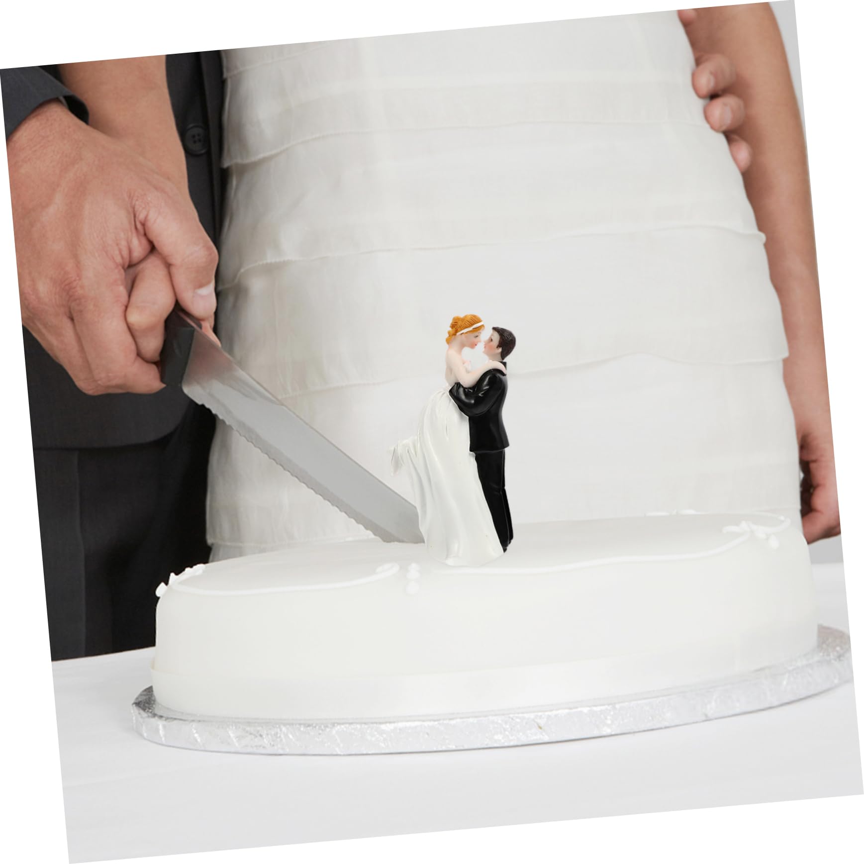 BESTonZON 2stücke Hochzeitsdekoration Kuchen Topper Aus Resin Kreative Tortenfigur Für Hochzeitsfeiern Wiederverwendbar Für Festliche Anlässe Und Romantische Dekorationen