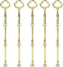 BESTONZON 5pcs Cake Stand Fittings 3 Tier Crown Cake Plate Stand Handle Wedding Party Accessories (Gold) - coolthings.us