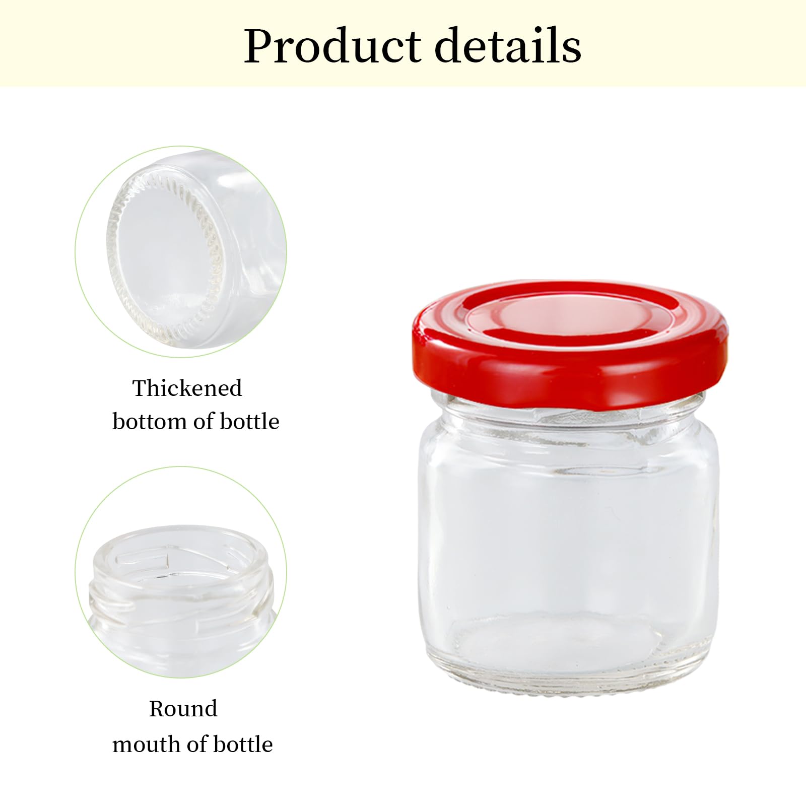 Cehomi Einmachgläser 240 Ml, 6 Stück – Mit Bunten Deckeln, Für Marmelade, Gewürze & Deko