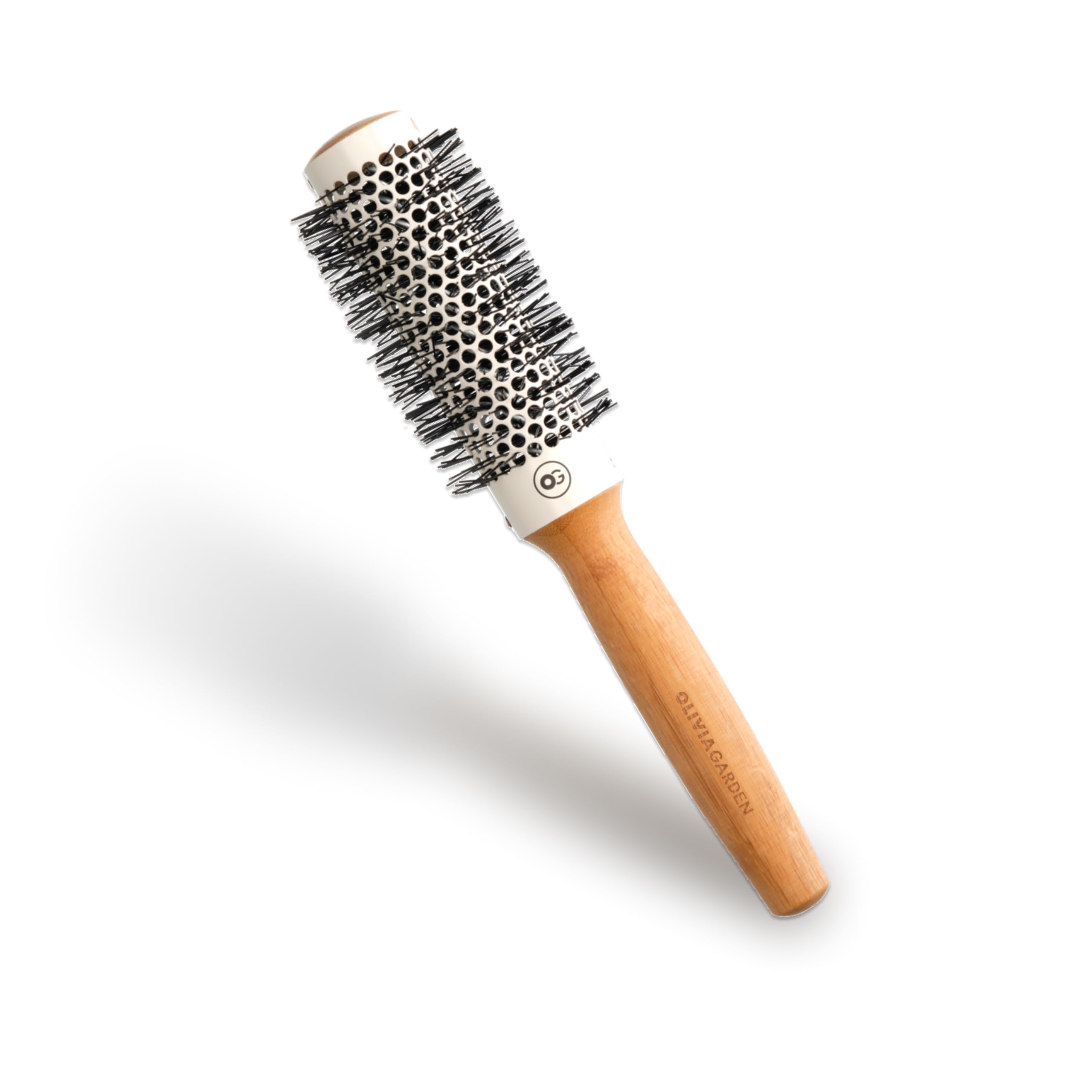 Olivia Garden Bamboo Touch Blowout Thermal - 33 - Cepillo Redondo de Bambú Ecológico para Volumen y Brushings Brillantes