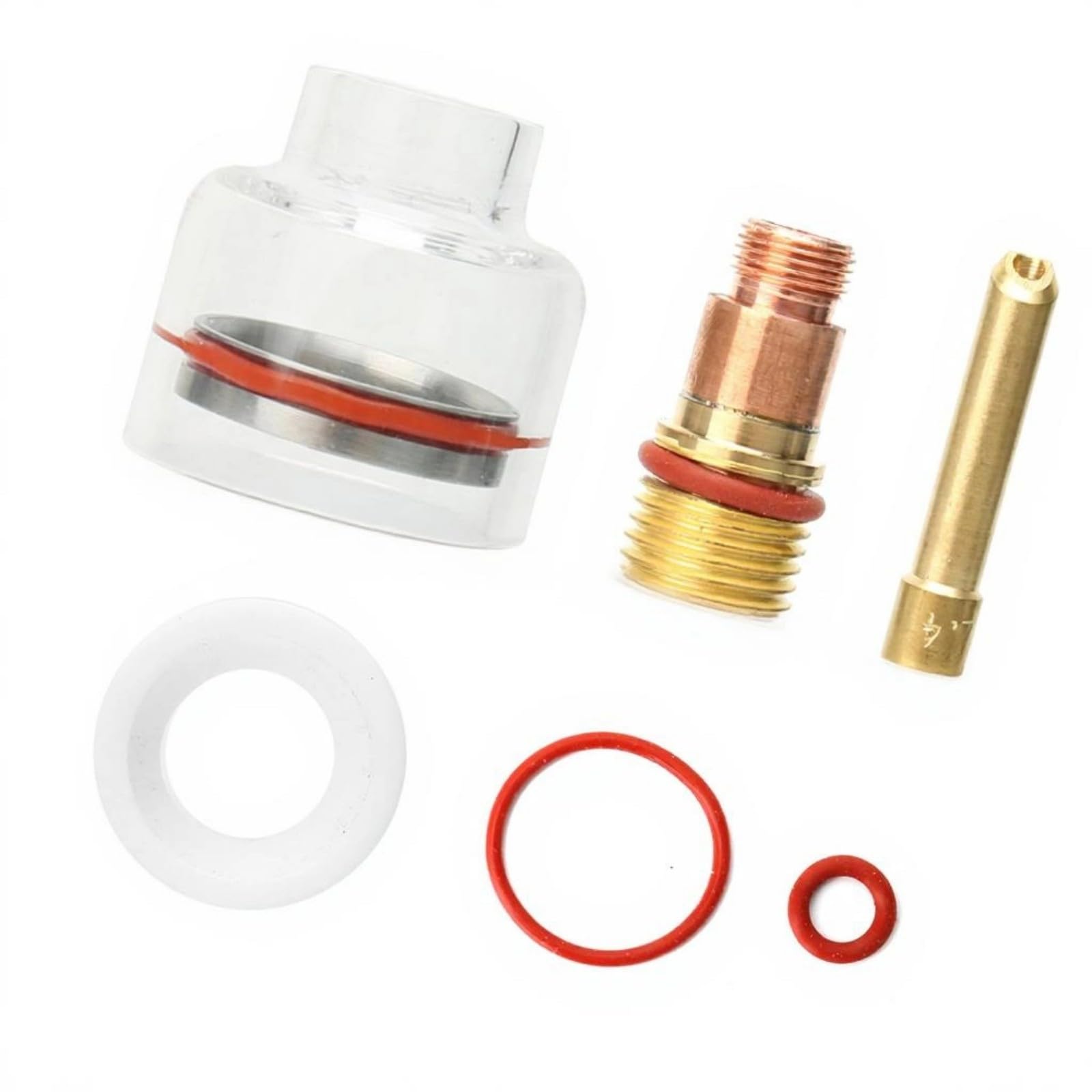 TIG Welding Cup and Torch Set with High Heat Dissipation Glass Metal Construction for Precisions Welding WP Models TIG Torch Cup Set