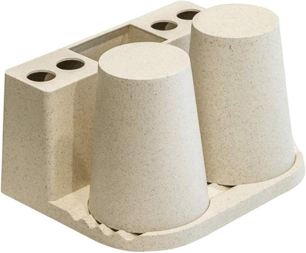 Toothbrush Cup Holder， Mouth Couple Brushing Shelf Rack Household Set