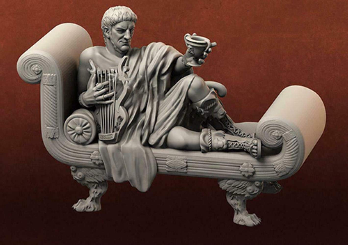 Figurine en résine 1/32 homme assis maquette GK non peinte miniature