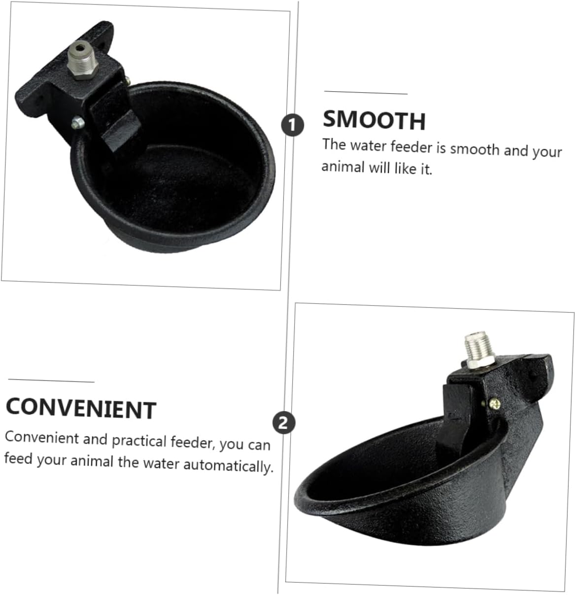 ibasenice Automatic Pig Water Feeder Bowl Creative Drinking Tool for Pigs Unique Design Smooth Heavy Duty Animal Supplies for Home Use Convenient and Practical Automatic Waterer