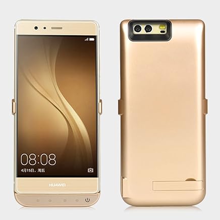 ANTENNA Huawei P9 6500mAh Battery Case Rechargeable Extended Protective Power Cover Charging Case Golden