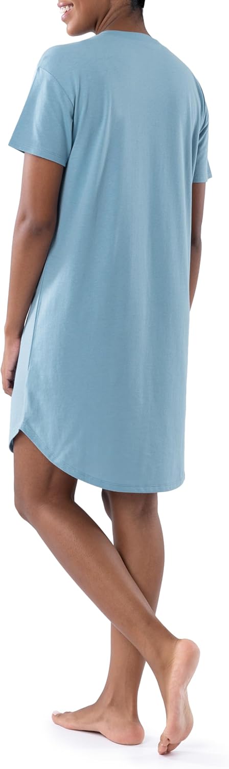 Wrangler womens Short Sleeve V-neck Sleepshirt - Image 2